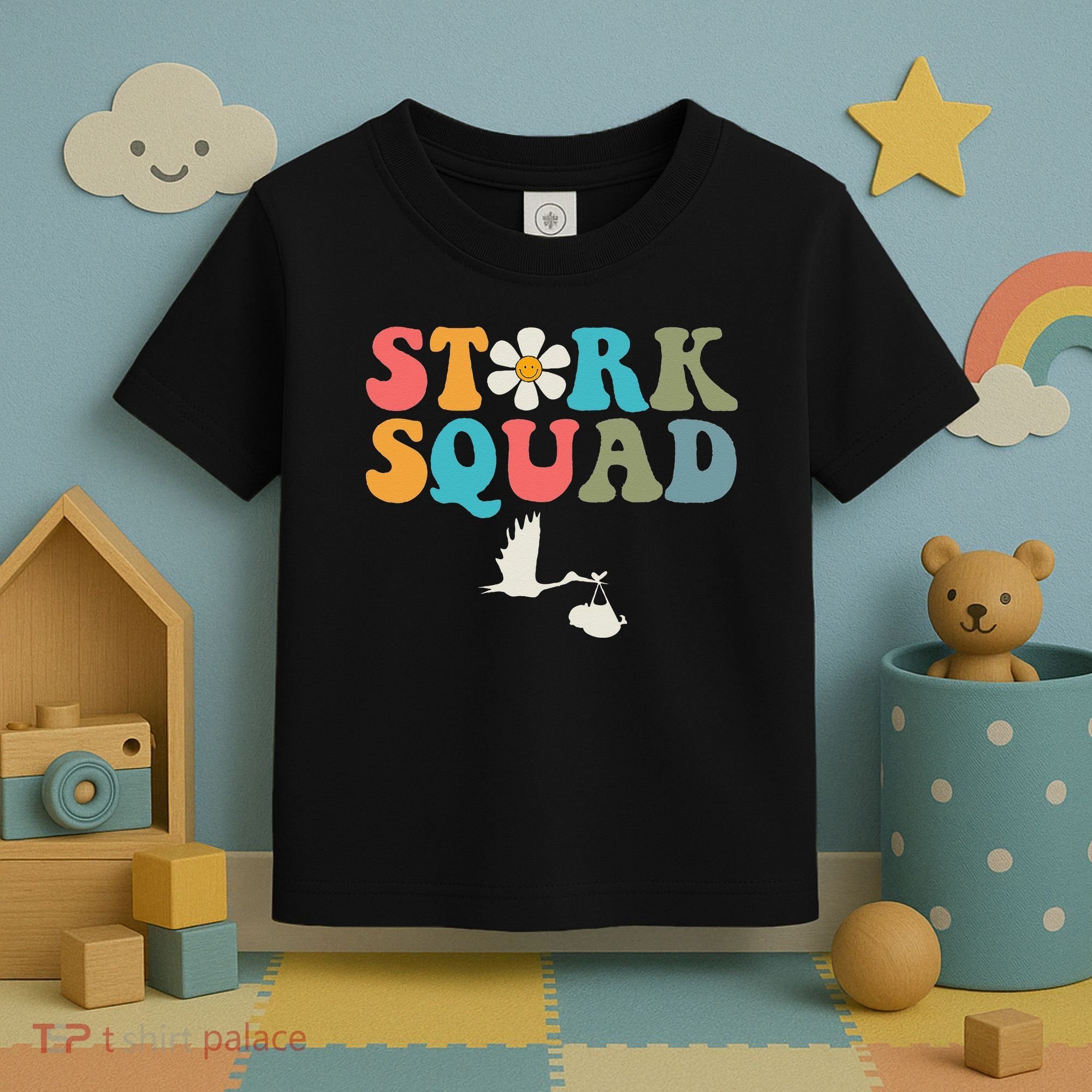 Stork Squad Labor & Delivery Nurse L&D Mother Baby Toddler T-Shirt