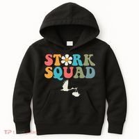 Stork Squad Labor & Delivery Nurse L&D Mother Baby Kids Hoodie thumb 0