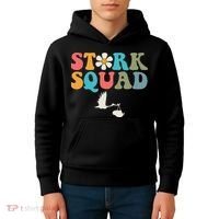 Stork Squad Labor & Delivery Nurse L&D Mother Baby Kids Hoodie thumb 4