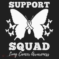 Support Squad Lung Cancer Awareness Women's Sweatshirt thumb 2