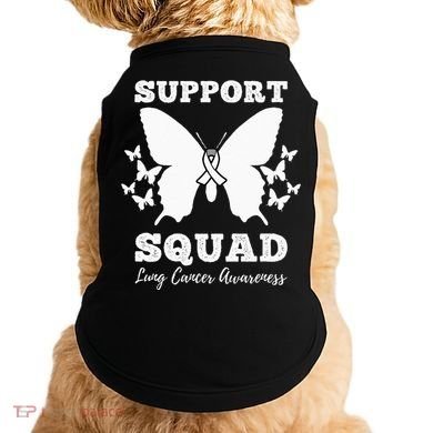 Support Squad Lung Cancer Awareness Doggie Tank