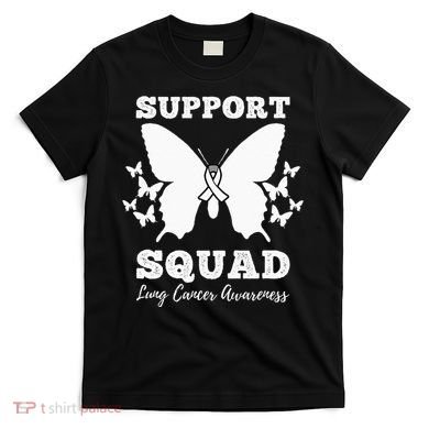 Support Squad Lung Cancer Awareness T-Shirt