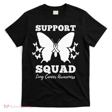Support Squad Lung Cancer Awareness T-Shirt
