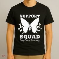 Support Squad Lung Cancer Awareness T-Shirt thumb 3