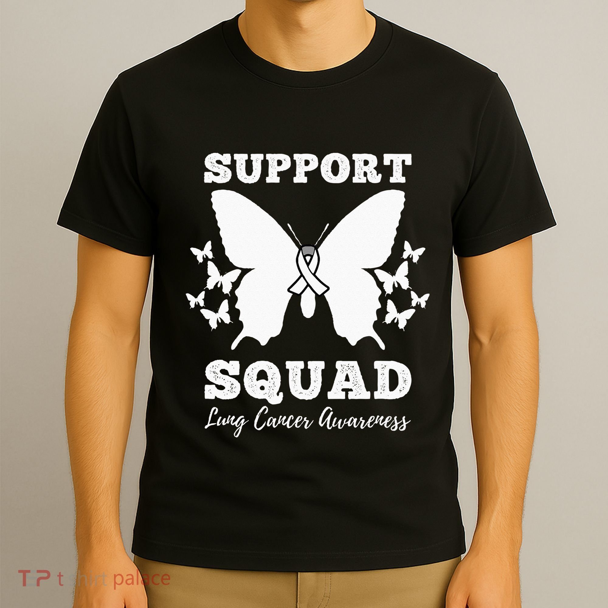 Support Squad Lung Cancer Awareness T-Shirt