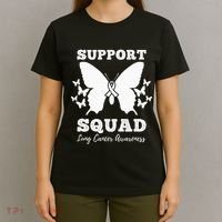 Support Squad Lung Cancer Awareness T-Shirt thumb 4