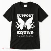 Support Squad Lung Cancer Awareness Tall T-Shirt thumb 0