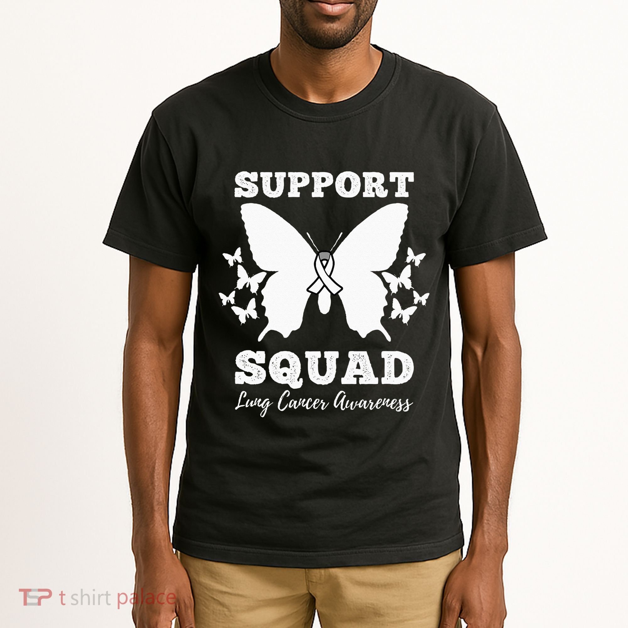 Support Squad Lung Cancer Awareness Tall T-Shirt