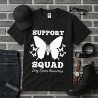Support Squad Lung Cancer Awareness Tall T-Shirt thumb 3