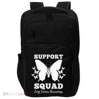 Support Squad Lung Cancer Awareness Impact Tech Backpack thumb 0