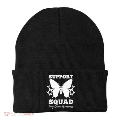 Support Squad Lung Cancer Awareness Beanie