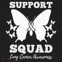 Support Squad Lung Cancer Awareness Tumbler thumb 3