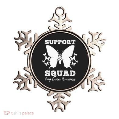 Support Squad Lung Cancer Awareness Ornament
