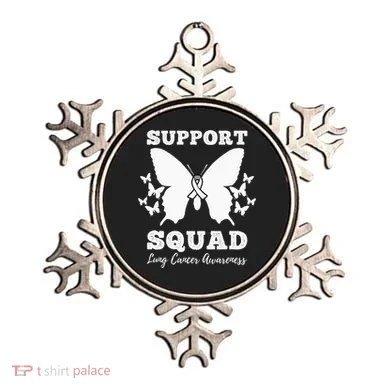 Support Squad Lung Cancer Awareness Ornament