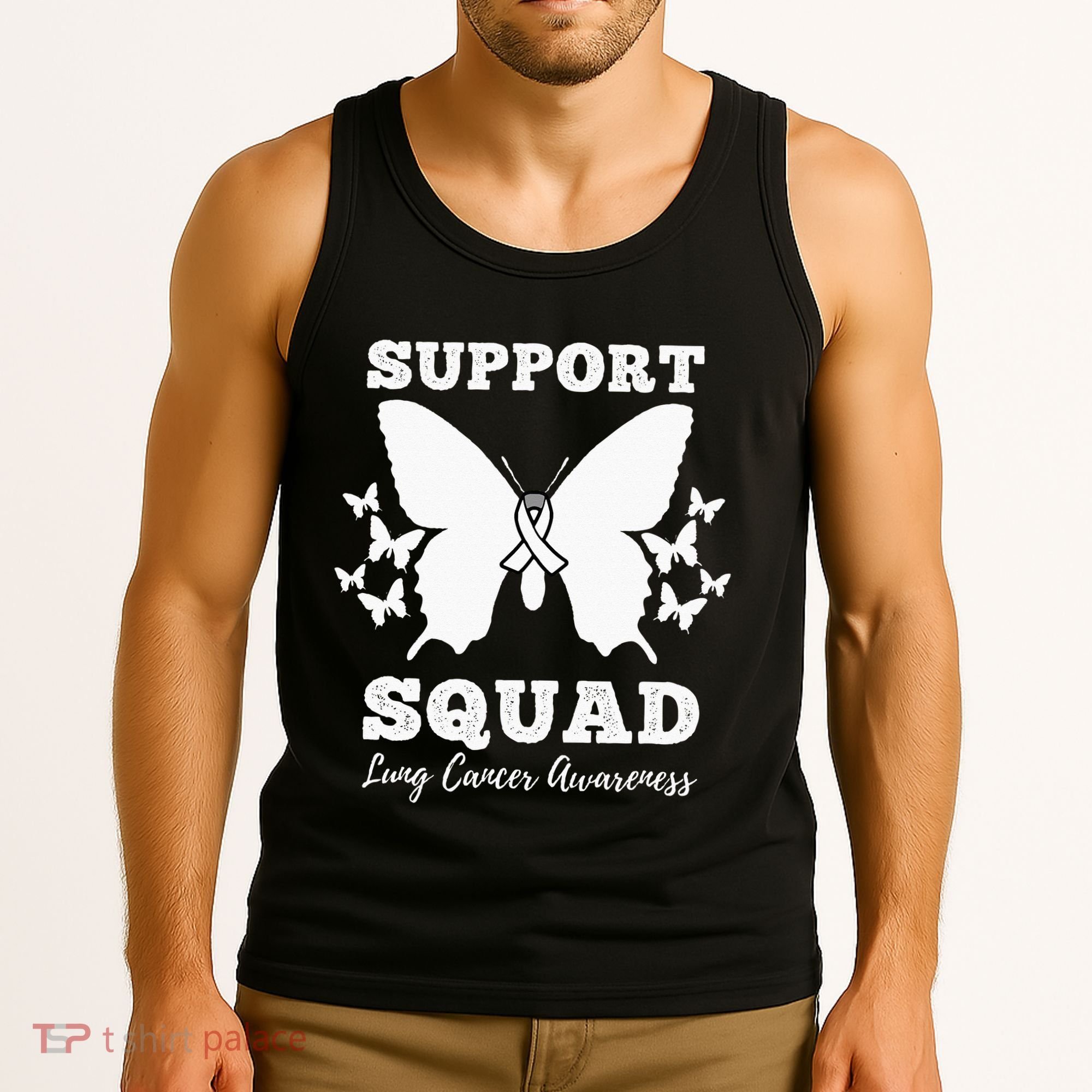 Support Squad Lung Cancer Awareness Tank Top