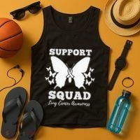 Support Squad Lung Cancer Awareness Tank Top thumb 4