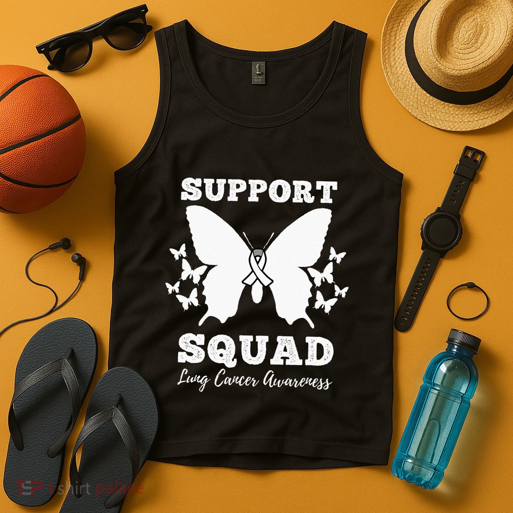Support Squad Lung Cancer Awareness Tank Top