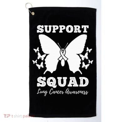 Support Squad Lung Cancer Awareness Golf Towel