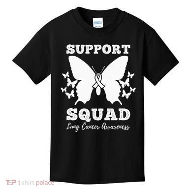 Support Squad Lung Cancer Awareness Kids T-Shirt
