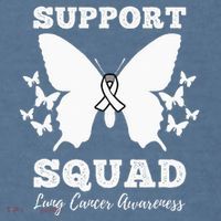 Support Squad Lung Cancer Awareness Comfort Colors Garment-Dyed Hooded Sweatshirt thumb 2
