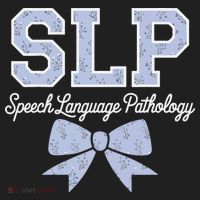 SLP Speech Language Pathology Floral Coquette Blue Bow Golf Towel thumb 3
