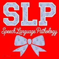 SLP Speech Language Pathology Floral Coquette Blue Bow Santa Hat thumb 1