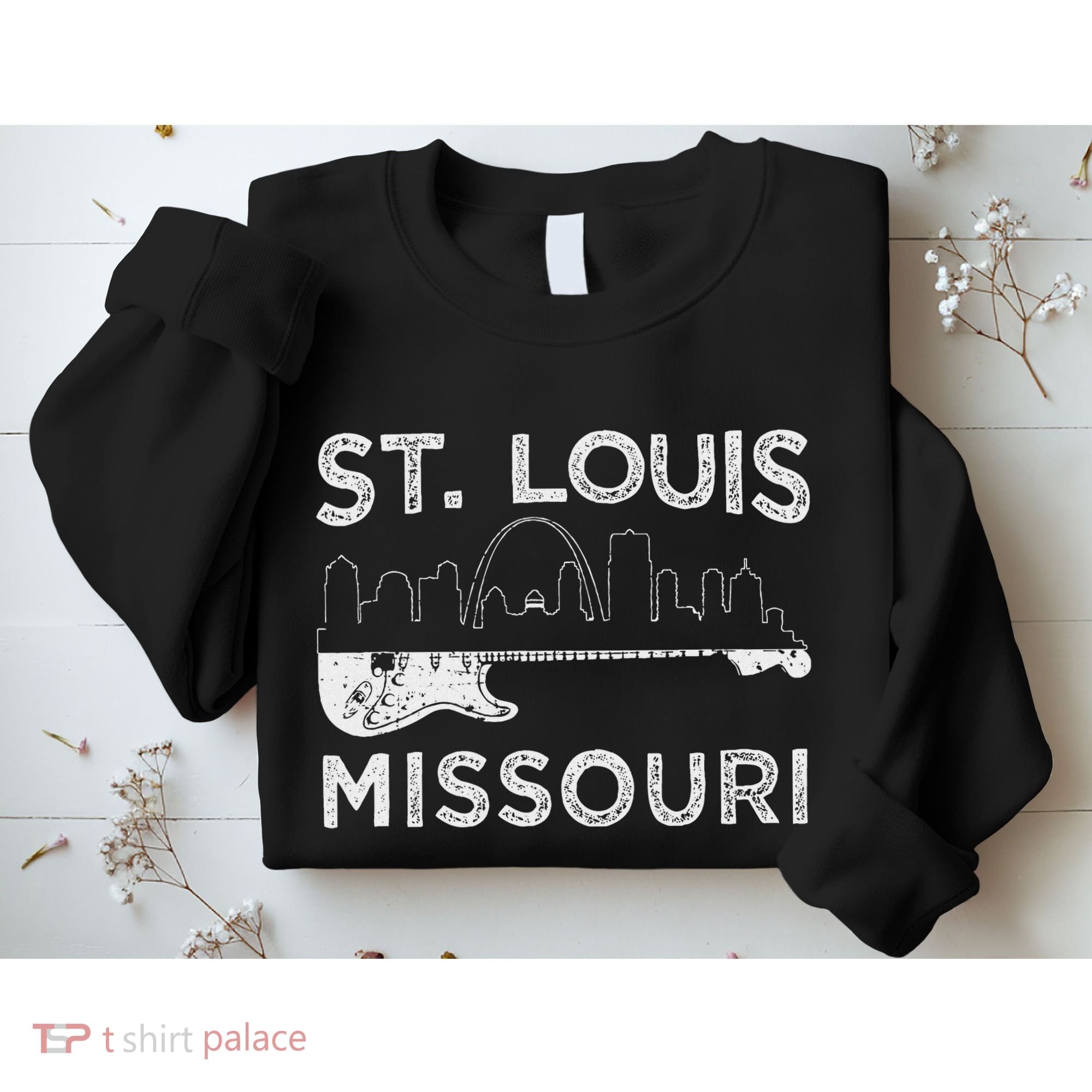Souvenir St Louis Guitar Music Missouri St. Louis Sweatshirt