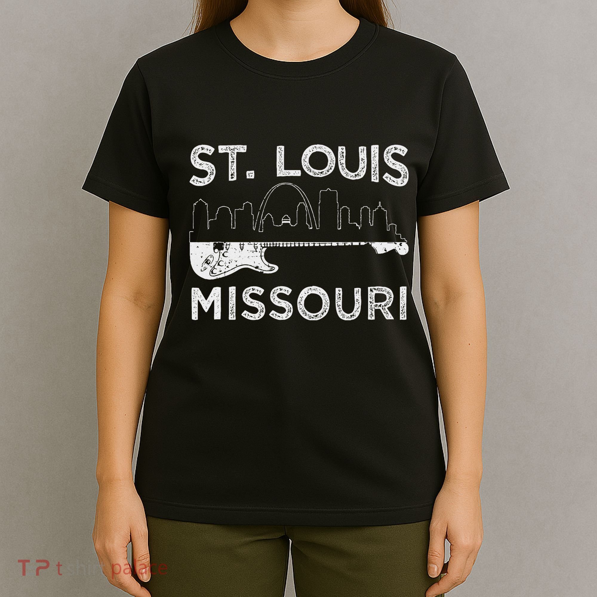 Souvenir St Louis Guitar Music Missouri St. Louis T-Shirt