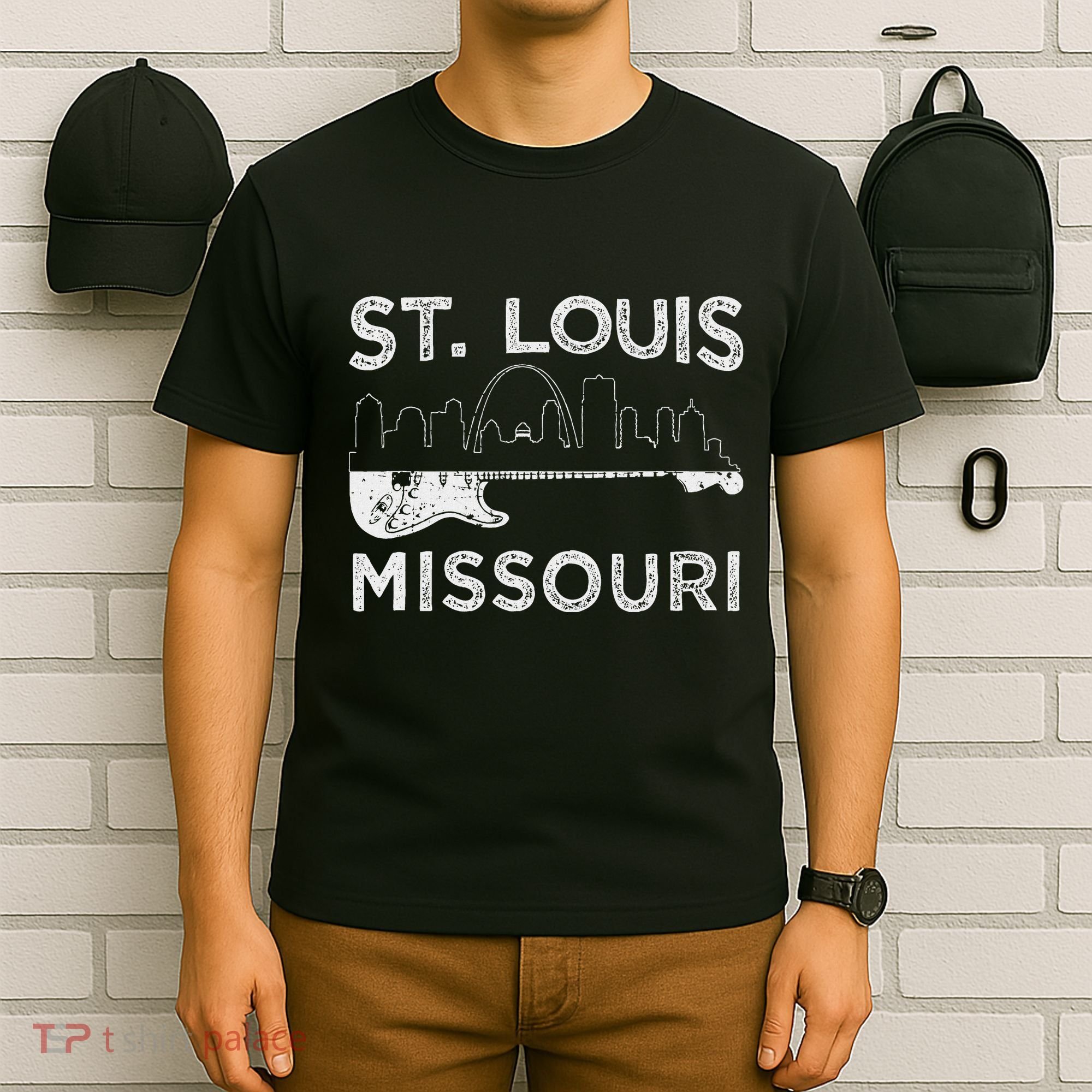 Souvenir St Louis Guitar Music Missouri St. Louis T-Shirt