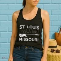 Souvenir St Louis Guitar Music Missouri St. Louis Women's Tank Top thumb 2