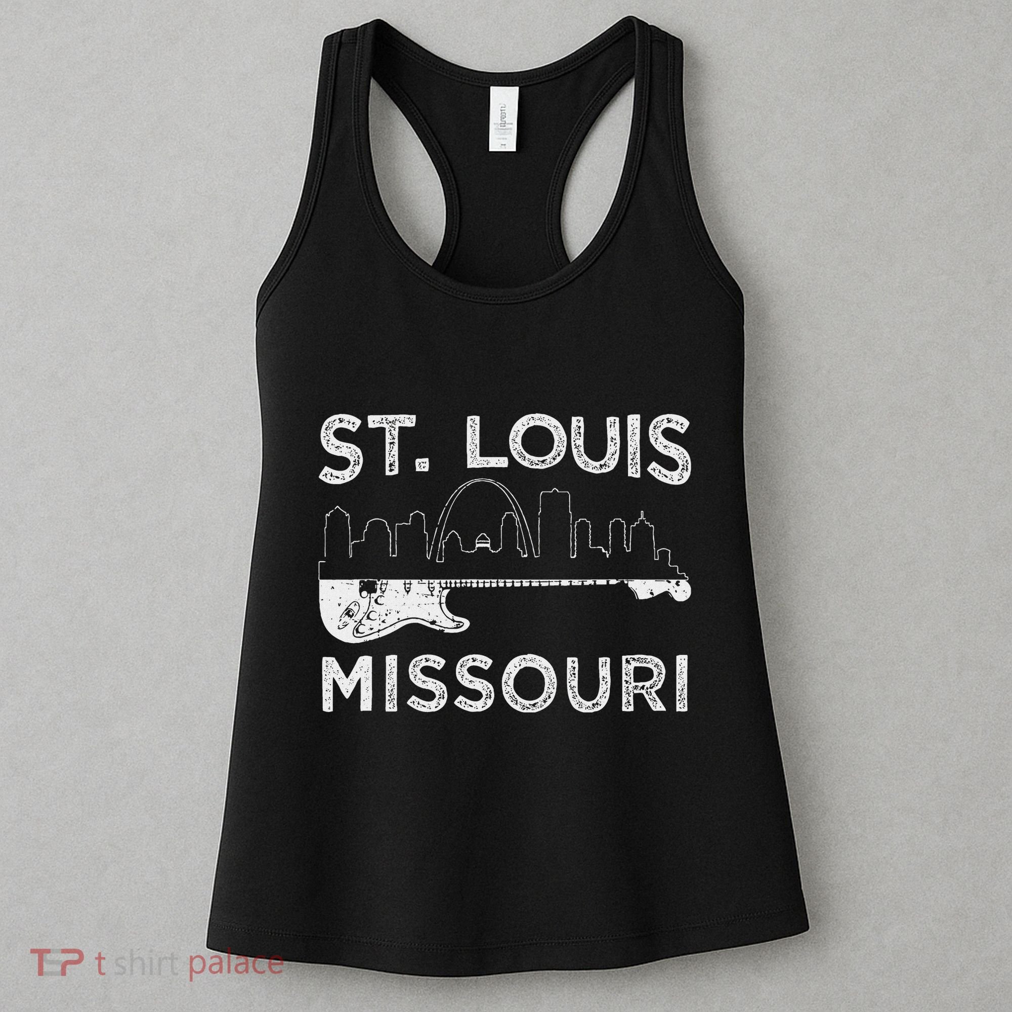 Souvenir St Louis Guitar Music Missouri St. Louis Women's Tank Top