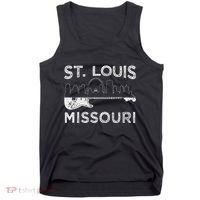 Souvenir St Louis Guitar Music Missouri St. Louis Tank Top thumb 0