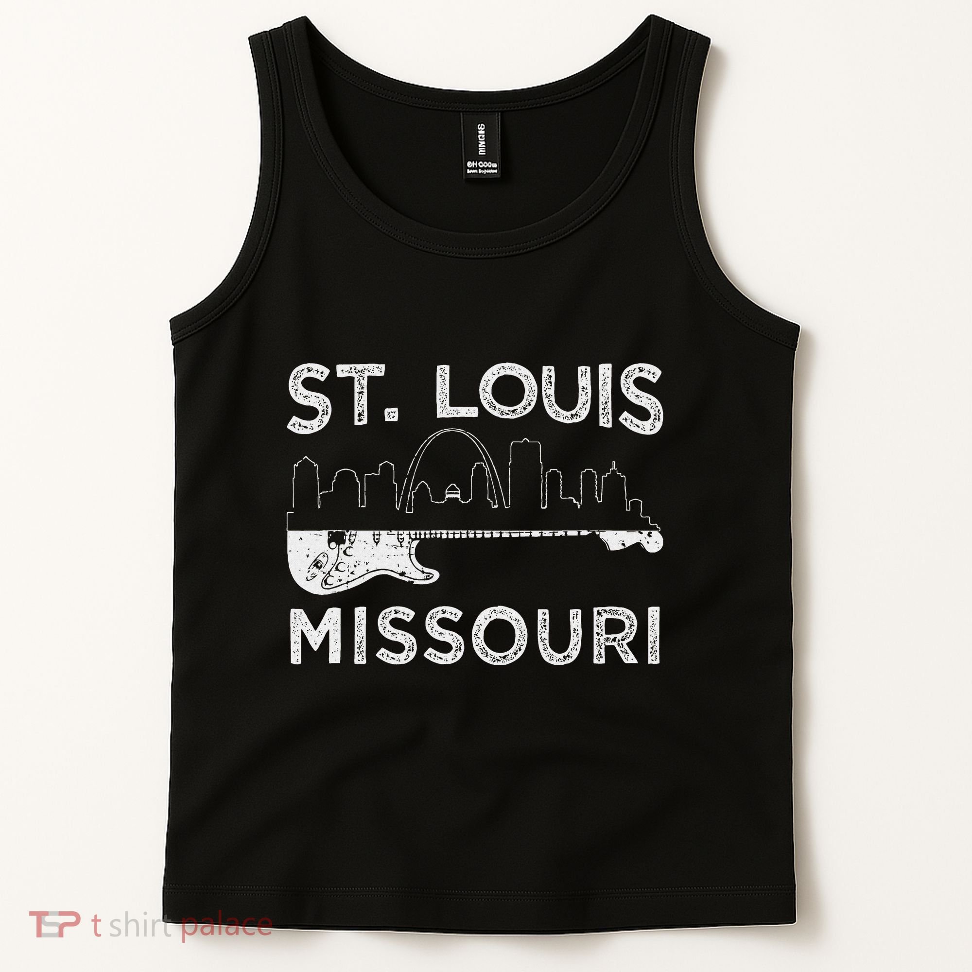 Souvenir St Louis Guitar Music Missouri St. Louis Tank Top