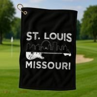 Souvenir St Louis Guitar Music Missouri St. Louis Golf Towel thumb 1