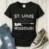 Souvenir St Louis Guitar Music Missouri St. Louis Women's T-Shirt thumb 3