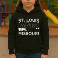 Souvenir St Louis Guitar Music Missouri St. Louis Kids Hoodie thumb 3