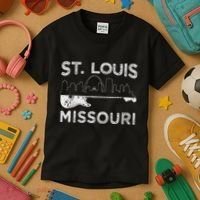 Souvenir St Louis Guitar Music Missouri St. Louis Kids T-Shirt thumb 3