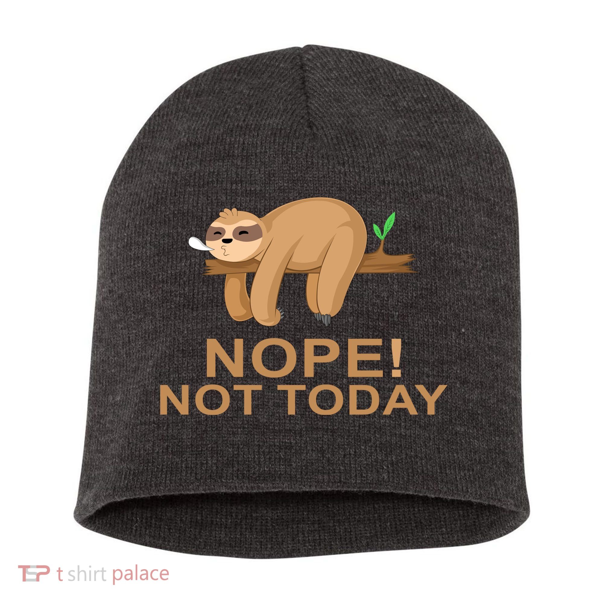 Sloth Short Acrylic Beanie