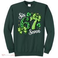 Six Seven Lucky Numbers Shamrock 67 St Patricks Day Sweatshirt thumb 0