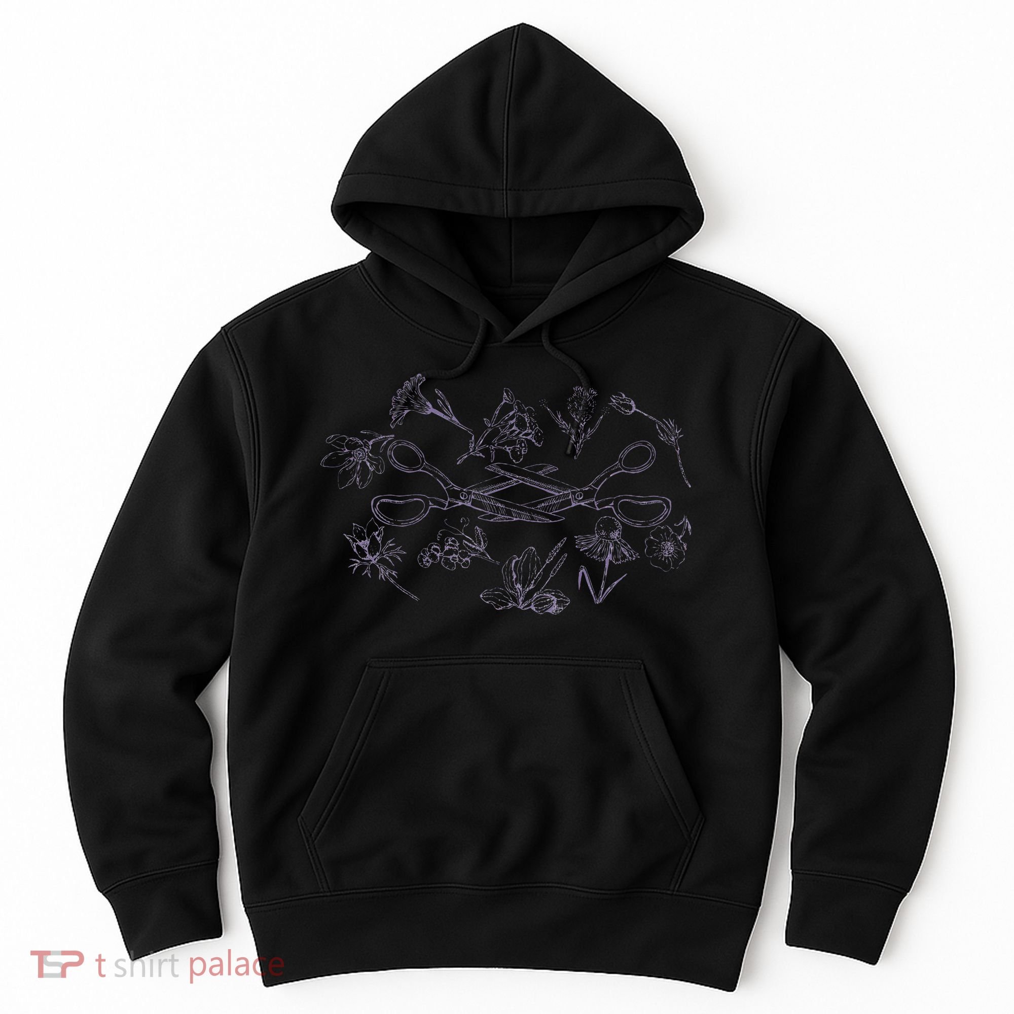 Subtle Sapphic Lesbian Wildflower Lgbtq Pride Month Hoodie