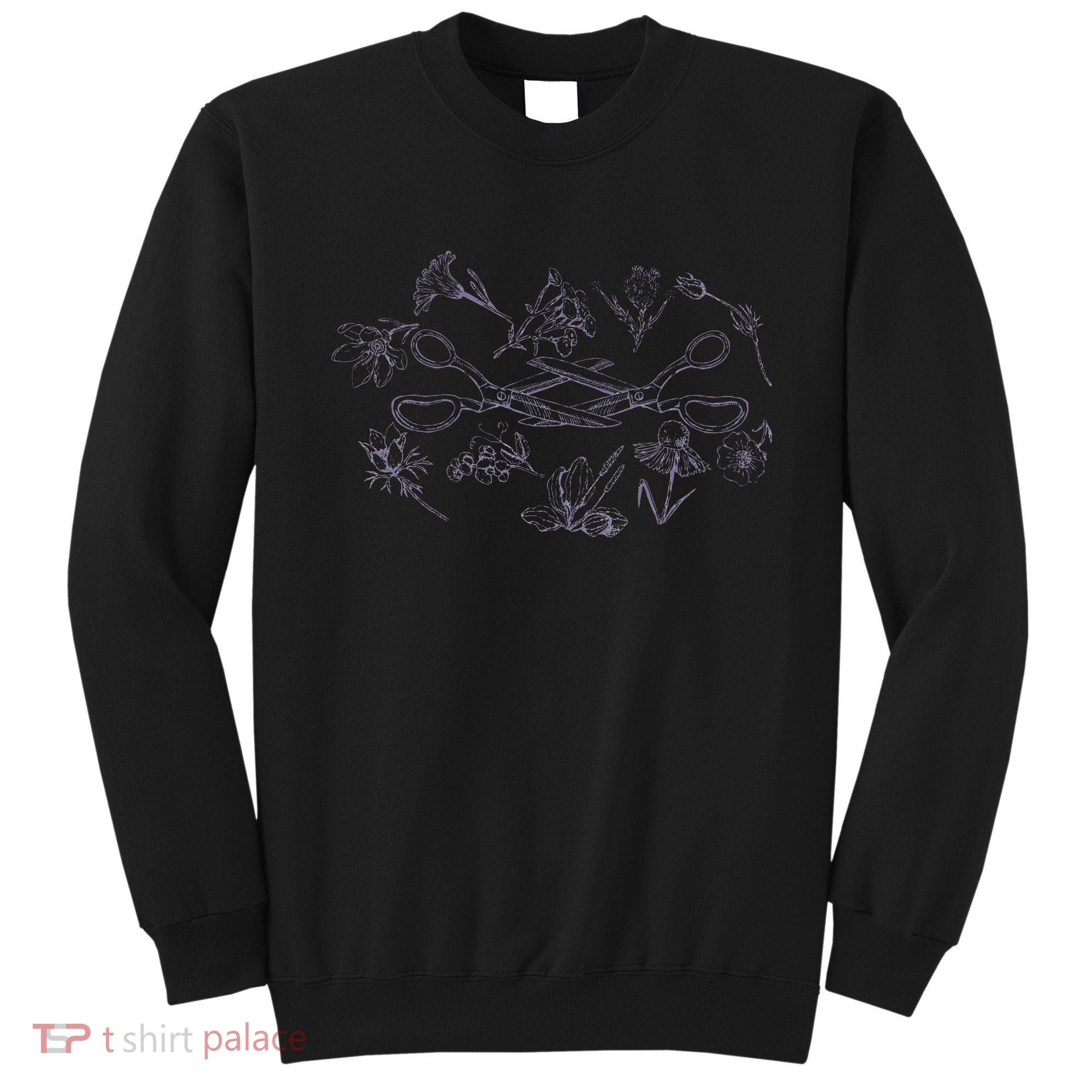 Subtle Sapphic Lesbian Wildflower Lgbtq Pride Month Sweatshirt