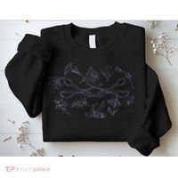 Subtle Sapphic Lesbian Wildflower Lgbtq Pride Month Sweatshirt thumb 2