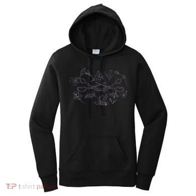Subtle Sapphic Lesbian Wildflower Lgbtq Pride Month Women's Hoodie
