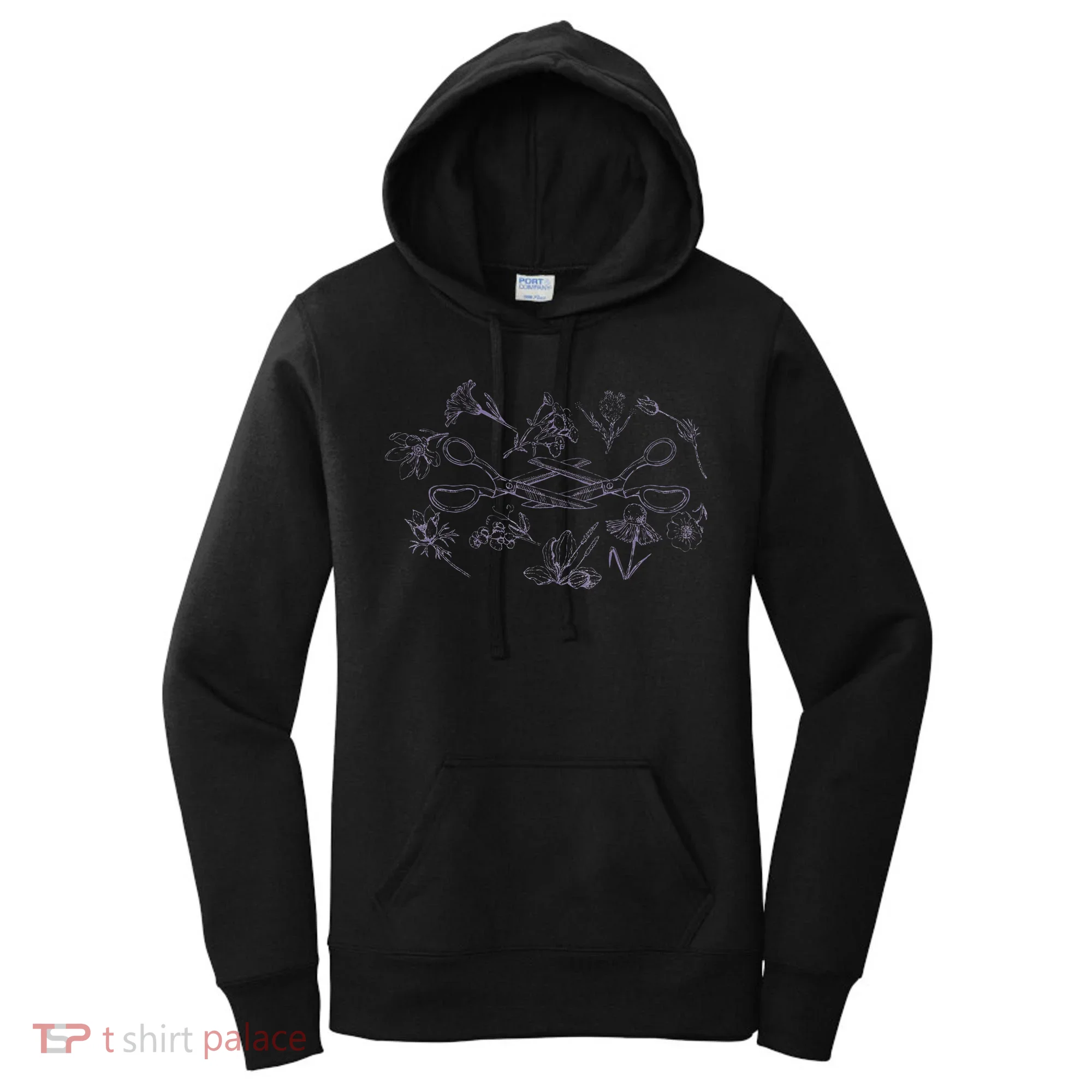 Subtle Sapphic Lesbian Wildflower Lgbtq Pride Month Women's Hoodie