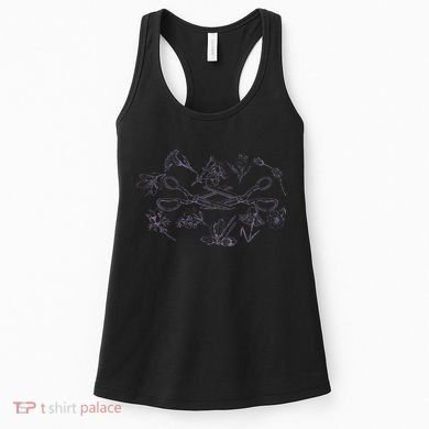 Subtle Sapphic Lesbian Wildflower Lgbtq Pride Month Women's Tank Top