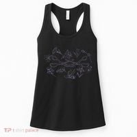 Subtle Sapphic Lesbian Wildflower Lgbtq Pride Month Women's Tank Top thumb 0