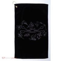 Subtle Sapphic Lesbian Wildflower Lgbtq Pride Month Golf Towel thumb 0