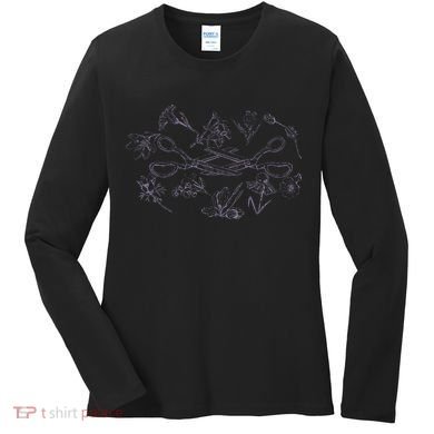 Subtle Sapphic Lesbian Wildflower Lgbtq Pride Month Women's Long Sleeve Shirt
