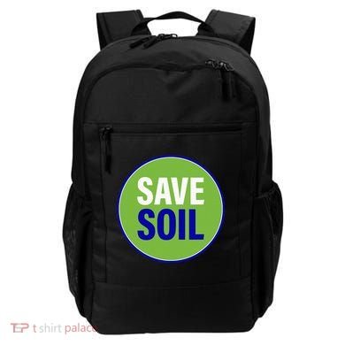 Save Soil Let Us Make It Happen Support Save Soil Movement Backpack