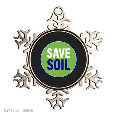 Save Soil Let Us Make It Happen Support Save Soil Movement Ornament
